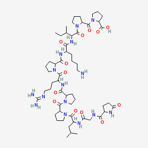 Chemical structure of Bradykinin potentiator B