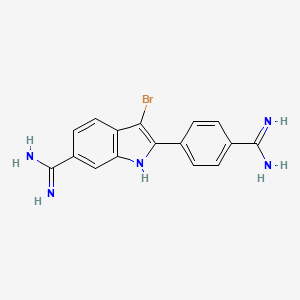 Chemical structure of Br-DAPI