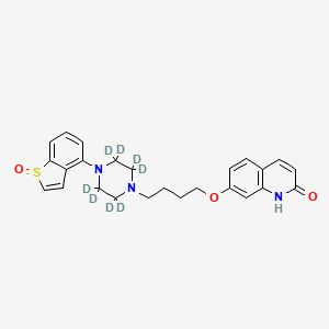 Chemical structure of Brexpiprazole S-oxide-d8