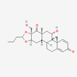 Chemical structure of Budesonide impurity C