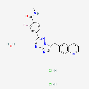Chemical structure of Capmatinib Hydrochloride