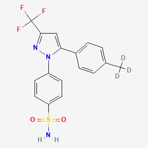 Chemical structure of Celecoxib-d3