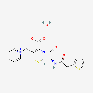 Chemical structure of Cephaloridine hydrate