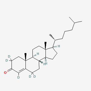 Chemical structure of Cholestenone-d5