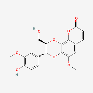 Chemical structure of Cleomiscosin A
