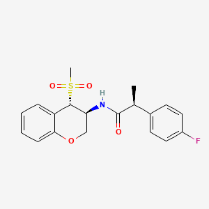 Chemical structure of CVN636