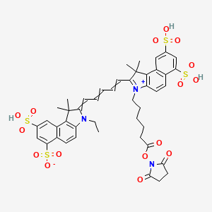 Chemical structure of Cy5·5-SE
