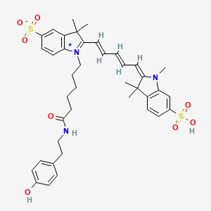 Chemical structure of Cyanine 5 Tyramide methyl indole