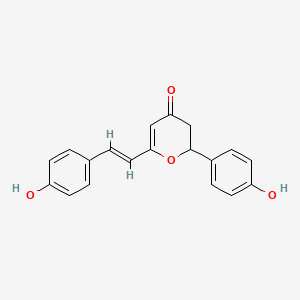 Chemical structure of Cyclobisdemethoxycurcumin