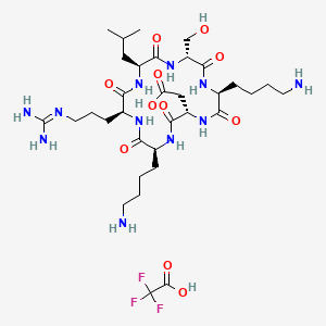 Chemical structure of cyclo(RLsKDK) TFA