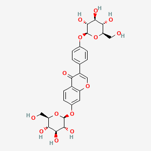 Chemical structure of Daidzein-4',7-diglucoside