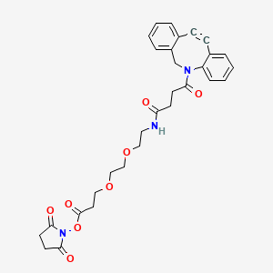 Chemical structure of DBCO-PEG2-NHS ester
