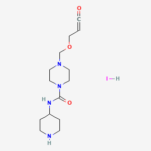 Chemical structure of Desthiobiotin-Iodoacetamide