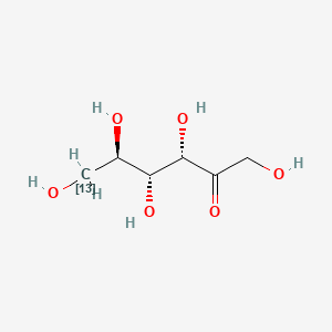 Chemical structure of D-Fructose-6-13C