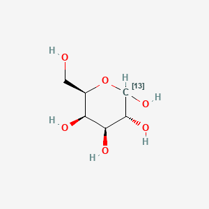 Chemical structure of D-Galactose-13C
