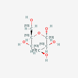 Chemical structure of D-Galactose-13C6