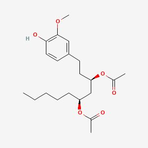 Chemical structure of Diacetoxy-6-gingerdiol