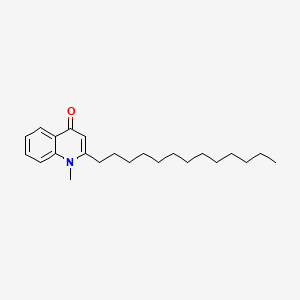 Chemical structure of Dihydroevocarpine