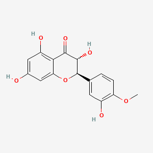 Chemical structure of Dihydrotamarixetin