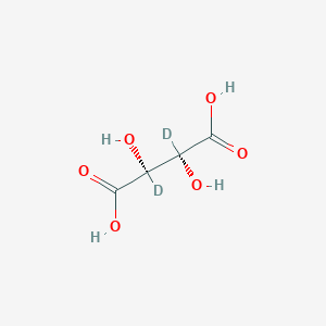 Chemical structure of DL-Tartaric acid-d2