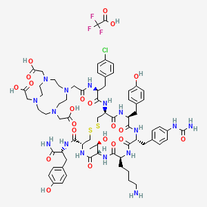 Chemical structure of DOTA-LM3 TFA