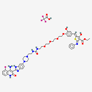 Chemical structure of Dovitinib-RIBOTAC TFA
