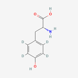 Chemical structure of D-Tyrosine-d4