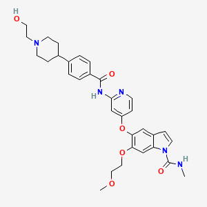 Chemical structure of E7090
