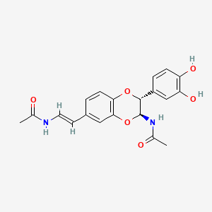 Chemical structure of (E)-(-)-Aspongopusamide B