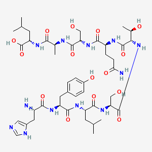 Chemical structure of Enhanced Green Fluorescent Protein (EGFP) (200-208)