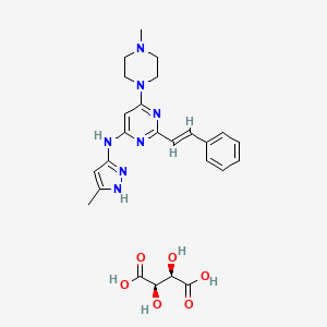Chemical structure of ENMD-2076 Tartrate