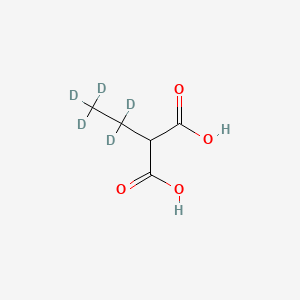 Chemical structure of Ethylmalonic acid-d5