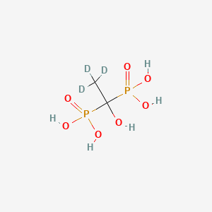 Chemical structure of disodium