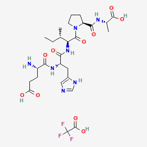 Chemical structure of Fibrinogen-Binding Peptide TFA