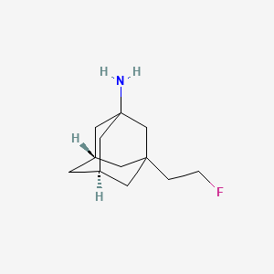 Chemical structure of Fluoroethylnormemantine
