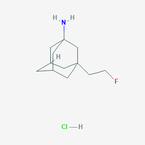 Chemical structure of Fluoroethylnormemantine hydrochloride