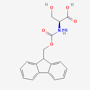 Chemical structure of Fmoc-Ser-OH-15N