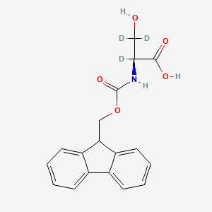 Chemical structure of Fmoc-Ser-OH-d3
