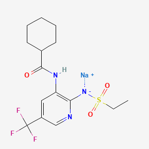 Chemical structure of Fuzapladib sodium