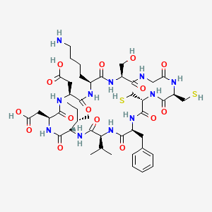 Chemical structure of [Glu4]-Oxytocin acetate