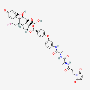 Chemical structure of Glucocorticoid receptor agonist-2 Ala-Ala-Mal