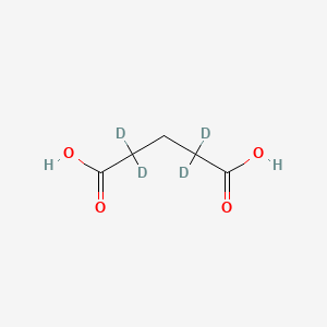 Chemical structure of Glutaric acid-d4