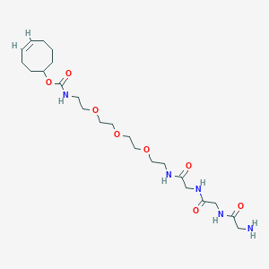 Chemical structure of Gly-Gly-Gly-PEG3-TCO
