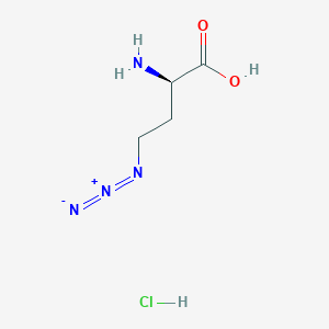 Chemical structure of H-D-Aha-OH hydrochloride