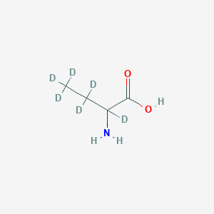Chemical structure of H-DL-Abu-OH-d6