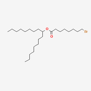 Chemical structure of Heptadecan-9-yl 8-bromooctanoate
