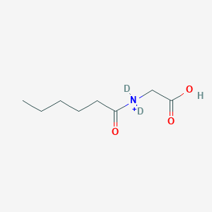 Chemical structure of Hexanoylglycine-d2