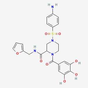 Chemical structure of HIV-1 inhibitor-45