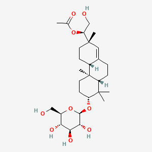 Chemical structure of Hythiemoside B