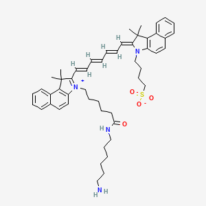 Chemical structure of ICG-amine